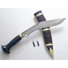 10" chainpure carving wooden handle Engraved blade